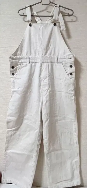 화이트 살로펫 오버롤 SM2