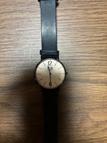 Ice Watch 블랙 가죽 시계