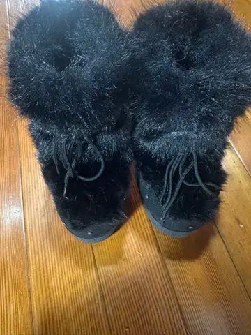 BADBLOOD 퍼 부츠 블랙