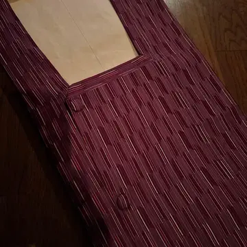 미치유키 코트 보라색 스트라이프 기모노