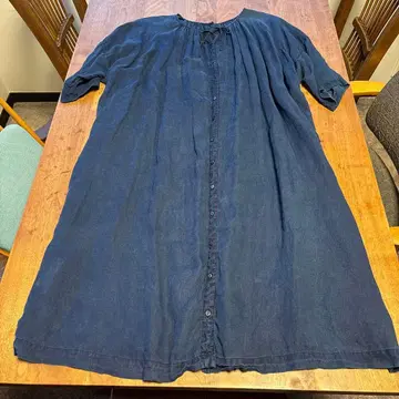 네스트로브 nest robe 네이비 나염 원피스 린넨