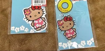 [ 익명 배송 ] 산리오 키티 스티커 아크링 키링 아로하 아베일