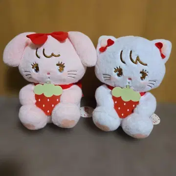 mikko 딸기 BIG 봉제 인형 2개 세트