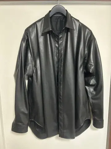 JULIUS_7 율리우스 인조 가죽 셔츠 자켓