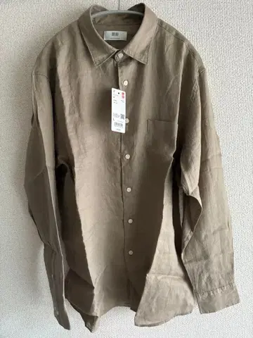 UNIQLO 프리미엄 린넨 셔츠 32 Beige L