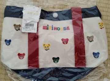 MIKIHOUSE 곰 자수 토트백
