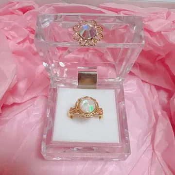 말베리코 레이스 라운드 링 쉘 플레이크 골드