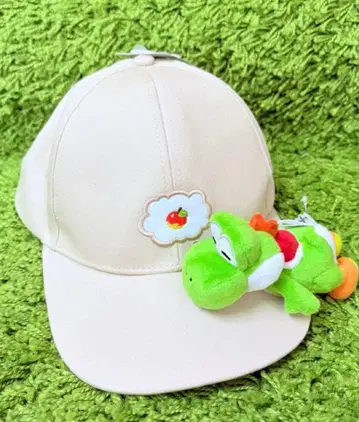 USJ 한정판 요시 마스코트 부착 캡 미사용 슈퍼 마리오