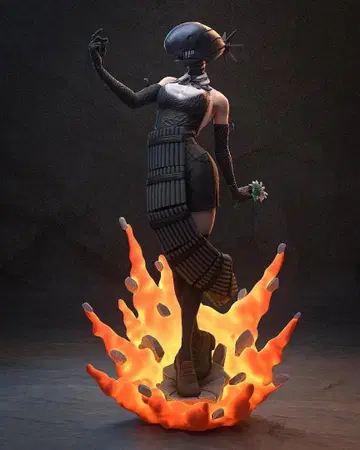 1/5 미도색 미조립 피규어 레진 키트 레제