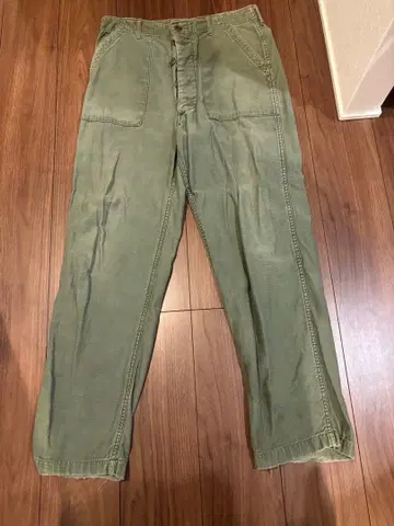 베이커 팬츠 60s 미군 밀리터리 OG107 W34 빈티지