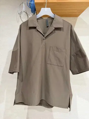 KAZUYUKI KUMAGAI 베이지 피케 셔츠