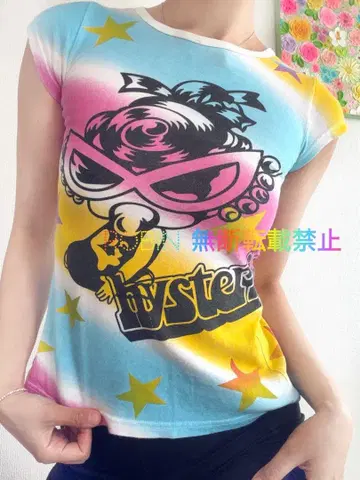 초레어 히스그래피 레인보우 다이 다이 치비T 히스미니 Y2K