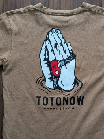 TOTONOW 토토노우 PRAY 티셔츠 M 사우나 SAUNA