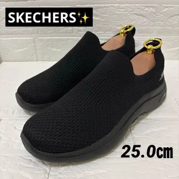 SKECHERS 스케쳐스 블랙 25.0cm 경량 슬립온