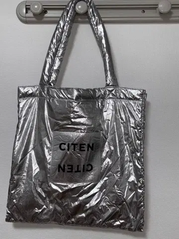 CITEN 실버 토트백