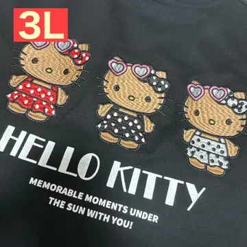[ 새상품 ] 헬로키티 일광화상 키티 자수 맨투맨 아베일