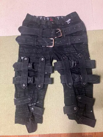 h.naoto 벨트 하프 팬츠