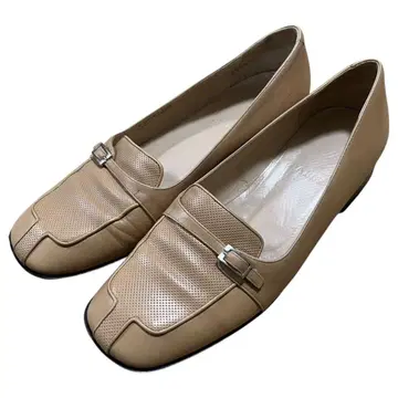 BALLY 발리 베이지 디자인 가죽 로퍼 37EU