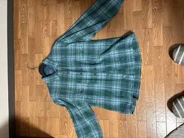 PENDLETON 청록색 계열 체크 플란넬 셔츠