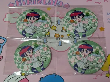 개구리 중사 케로로 캔뱃지 캐릭터움 카페 히나타 후유키 4점