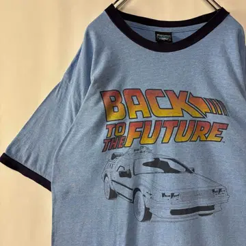 백투더퓨처 링거T셔츠 데로리안 블루 L 무비T