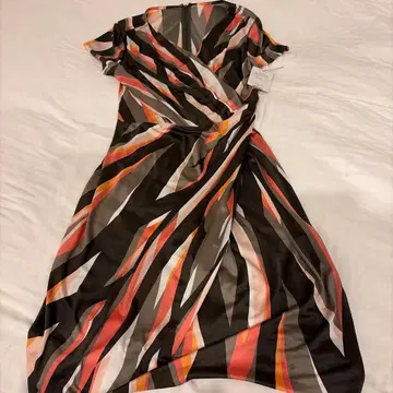 Coup de Chance 스트라이프 패턴 반팔 원피스 40