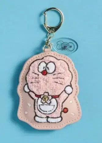 100% 도라에몽 & 프렌즈전 사가 자수 키링 ( 벚꽃 ) 상료 자수