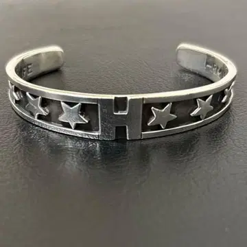 할리우드 런치마켓 HRM 스타 x H 디자인 실버 뱅글