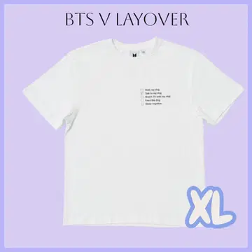 BTS V LAYOVER S/S T-SHIRTS 태현 구하기 어려움