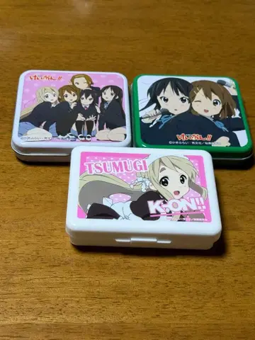 케이온 케이스 캔케이스 플라스틱 케이스 세트 레어