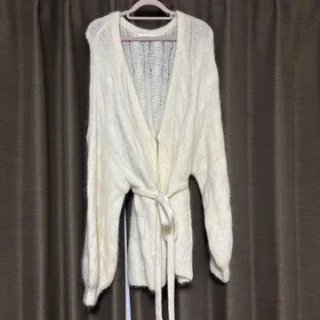 Aimeine 메인 아이보리 롱 가디건