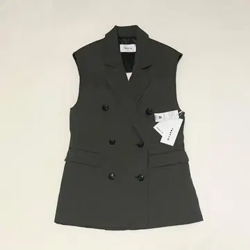 프레이 아이디 더블 브레스트 백 컷 베스트