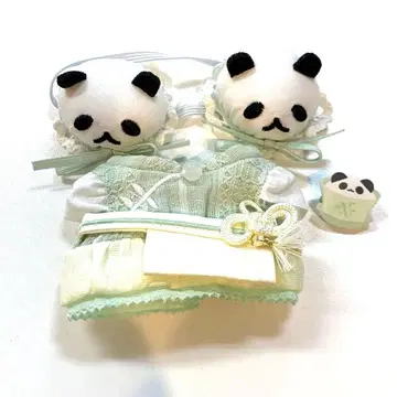 10cm 봉제 인형 의류 차이나복 팬더