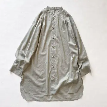 필드페어 편광 시어 셔츠 긴팔 밴드 카라 레인보우 컬러 그린