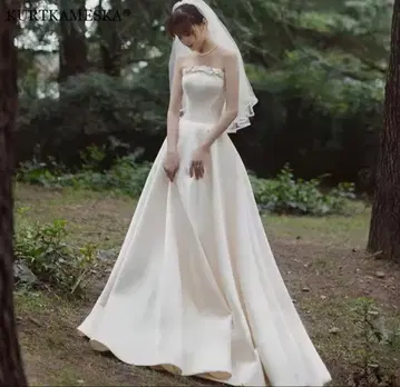 A라인 웨딩 드레스