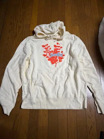 sumika 후드티 M 크림 꽃무늬