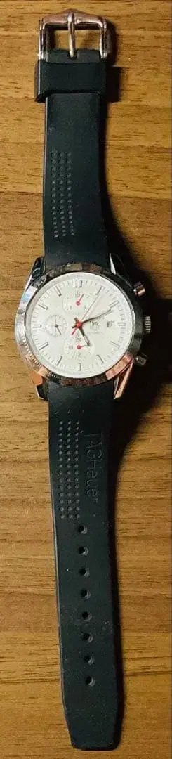 크로노그래프 손목시계 화이트