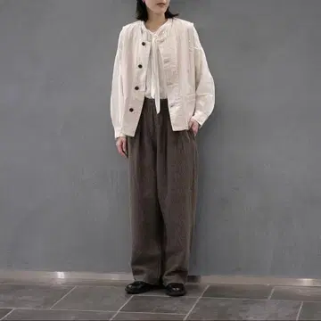 [ nest Robe ] 코튼 린넨 헤링본 자킨 베스트