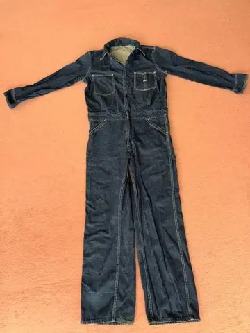 Lee 데님 오버롤 다크 블루