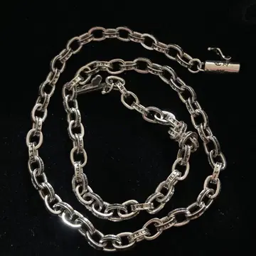 925 실버 페이퍼 체인 목걸이