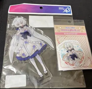 좀비랜드 사가 콘노 준코 아크릴 스탠드 스티커 일본풍 드레스