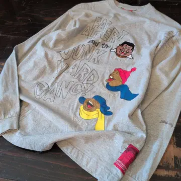 platinum fubu 롱T 그레이 L 프린트 개성