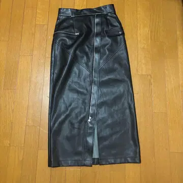 MURUA 인조 가죽 ZIP 스커트