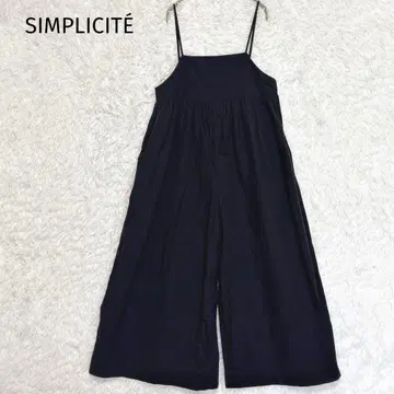 [삼프리시테] 살로펫 오버롤 와이드 팬츠 블랙 캐주얼