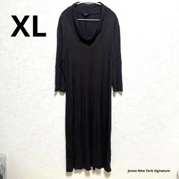 JONES NEW YORK SIGNATURE XL 브라운 롱 원피스
