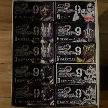 SHODO-O 가면라이더 9 피규어 세트