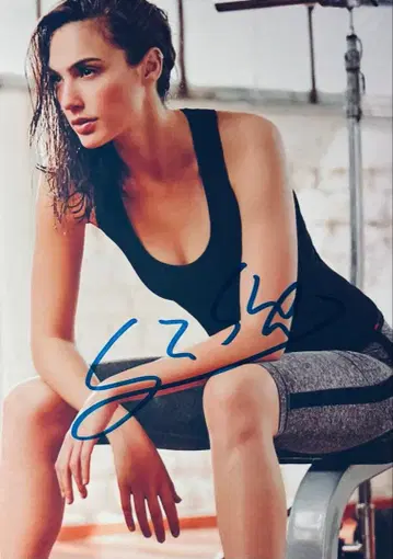 갤 가돗 친필 사인 사진 원더우먼 저스티스 리그 ku