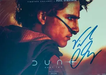 티모시 샬라메 친필 사인 사진 듄 mf30