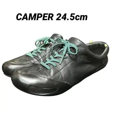 CAMPER 페우센다 가죽 39 약 24.5cm 블랙 플랫