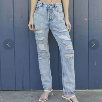 ALEXIA STAM / 데미지 데님 팬츠